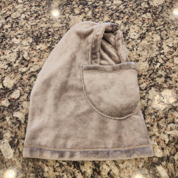 Love, Marlo Plush Gray Hooded Balaclava Womens OSFA - Picture 7 of 8